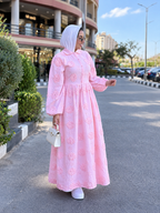 Embroidered Cotton Maxi Dress