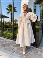 Off-White Butterfly Dress