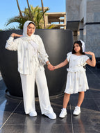 Yasmin Sequin Linen Suit