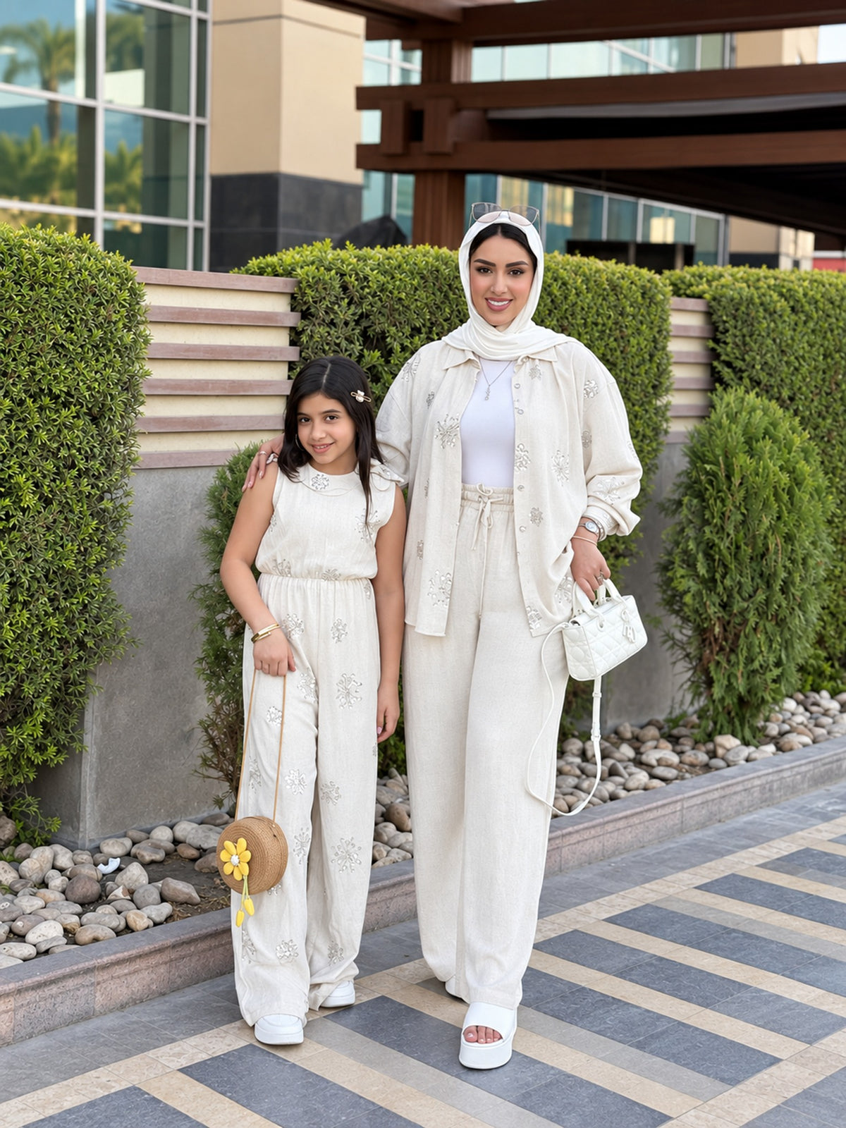 Yasmin Sequin Linen Suit