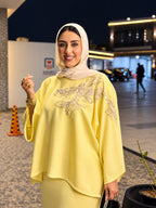 Laila Embellished Cape Set