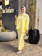 Laila Embellished Cape Set