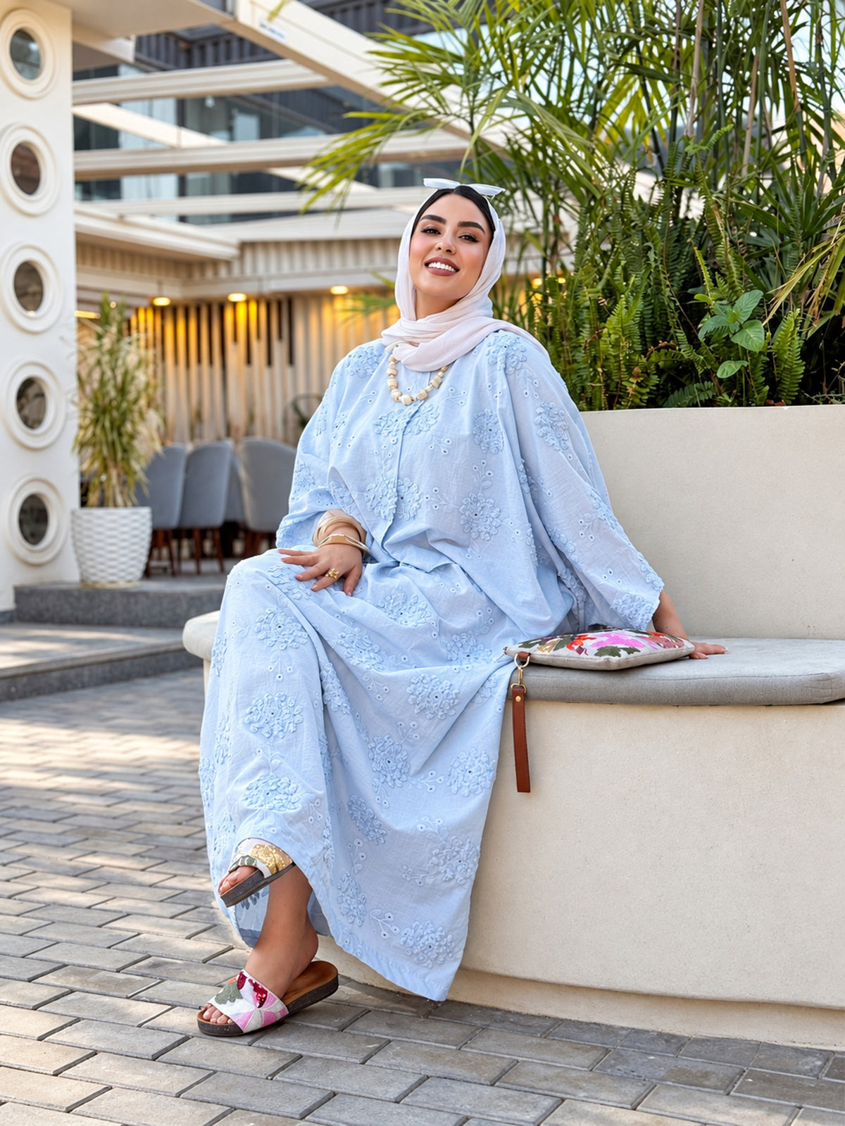Embroidered Cotton Custom Dress suit