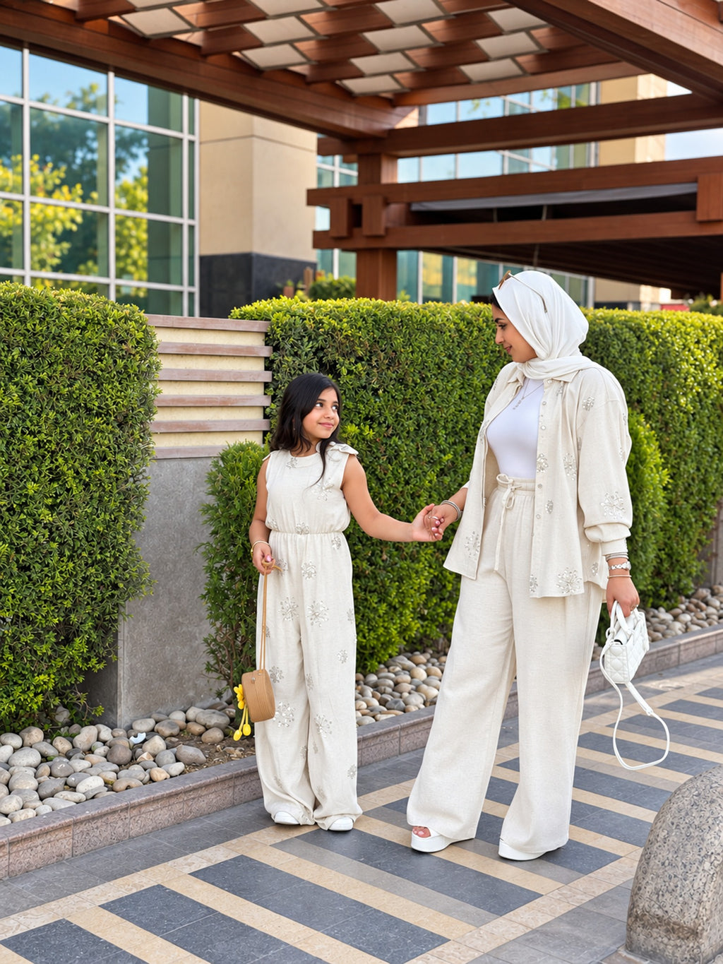 Yasmin Sequin Linen Suit